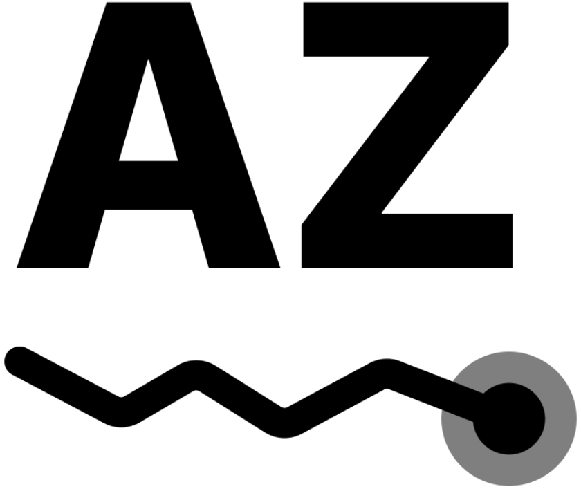 AZ Tracker logo nero